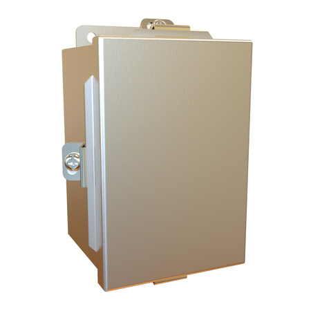 HAMMOND MFG. N4X J Box, Lift Off Cover w/Panel, 6 x 4 x 4, 304 SS 1414N4SSC4